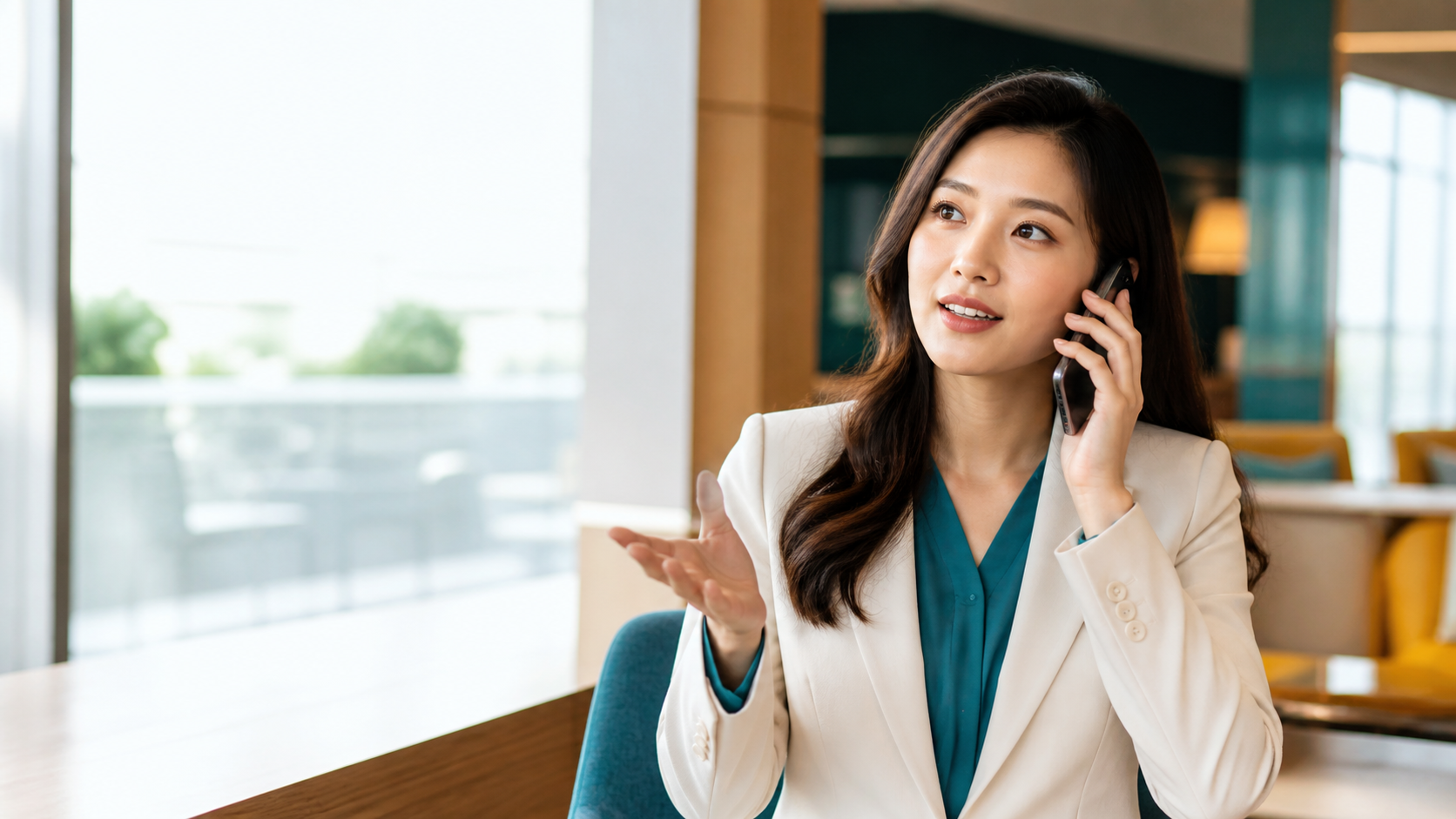 Người học tiếng Anh nhờ người khác nhắc lại qua điện thoại
