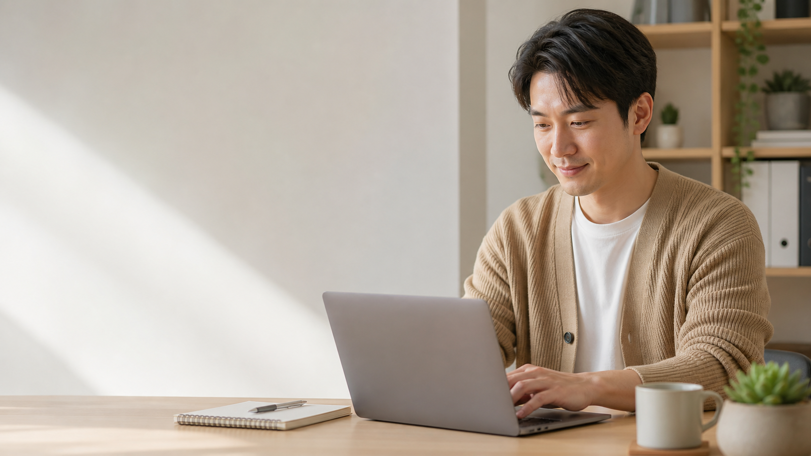 Người làm việc tại nhà viết email nhắc việc lịch sự